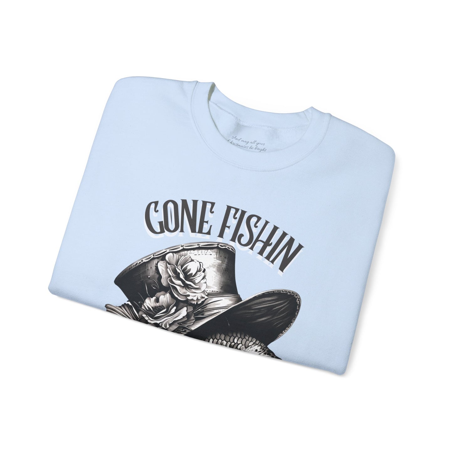 Gone Fishin' Sweatshirt, Unisex Heavy Blend™ Crewneck, Christian Apparel, Biblical Clothing, Inspirational Apparel, Jesus Shirt