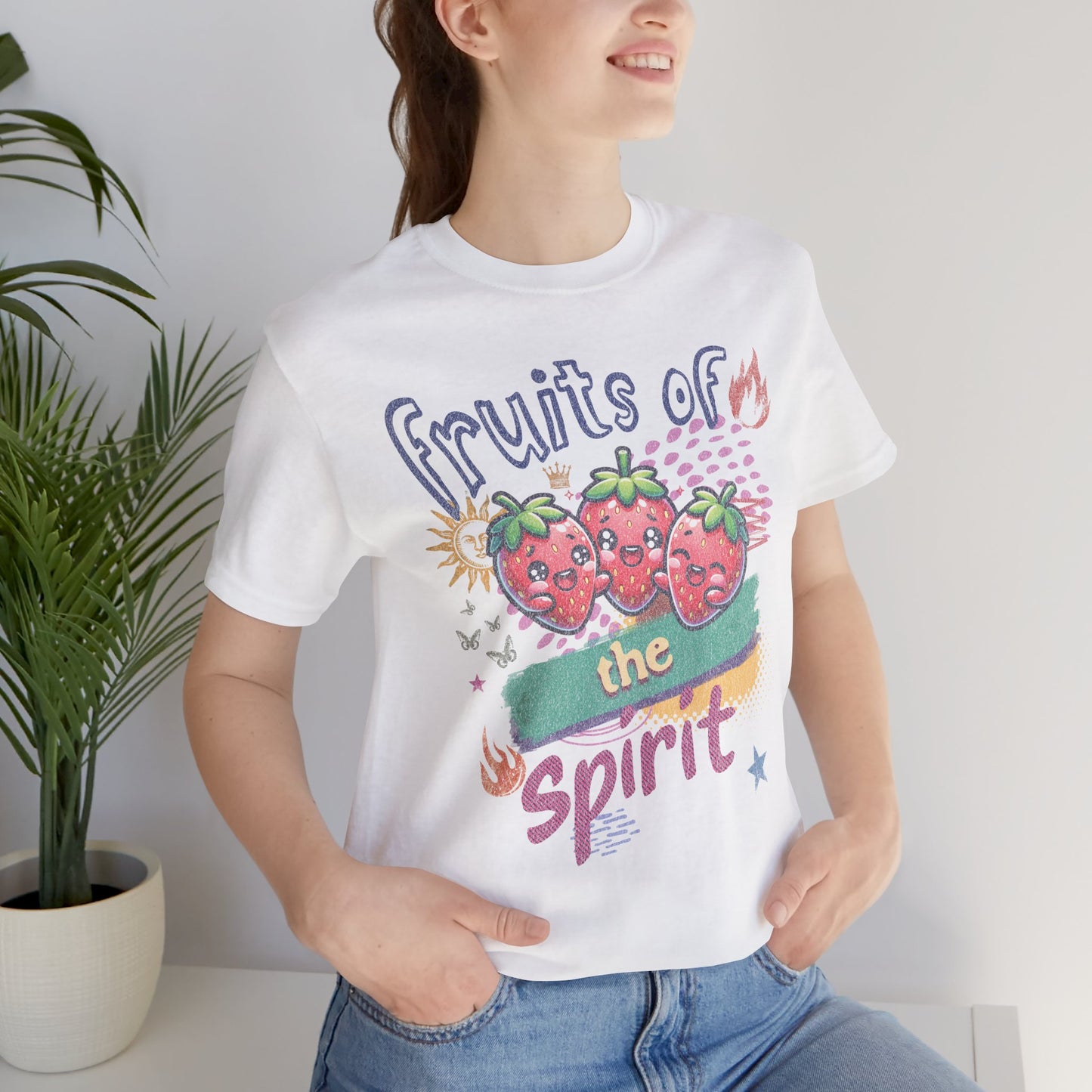 Fruits of the Spirit T-Shirt - Unisex Jersey Short Sleeve Tee, Christian Merch, Christian Streetwear, Fruit of the Spirit, Jesus Apparel