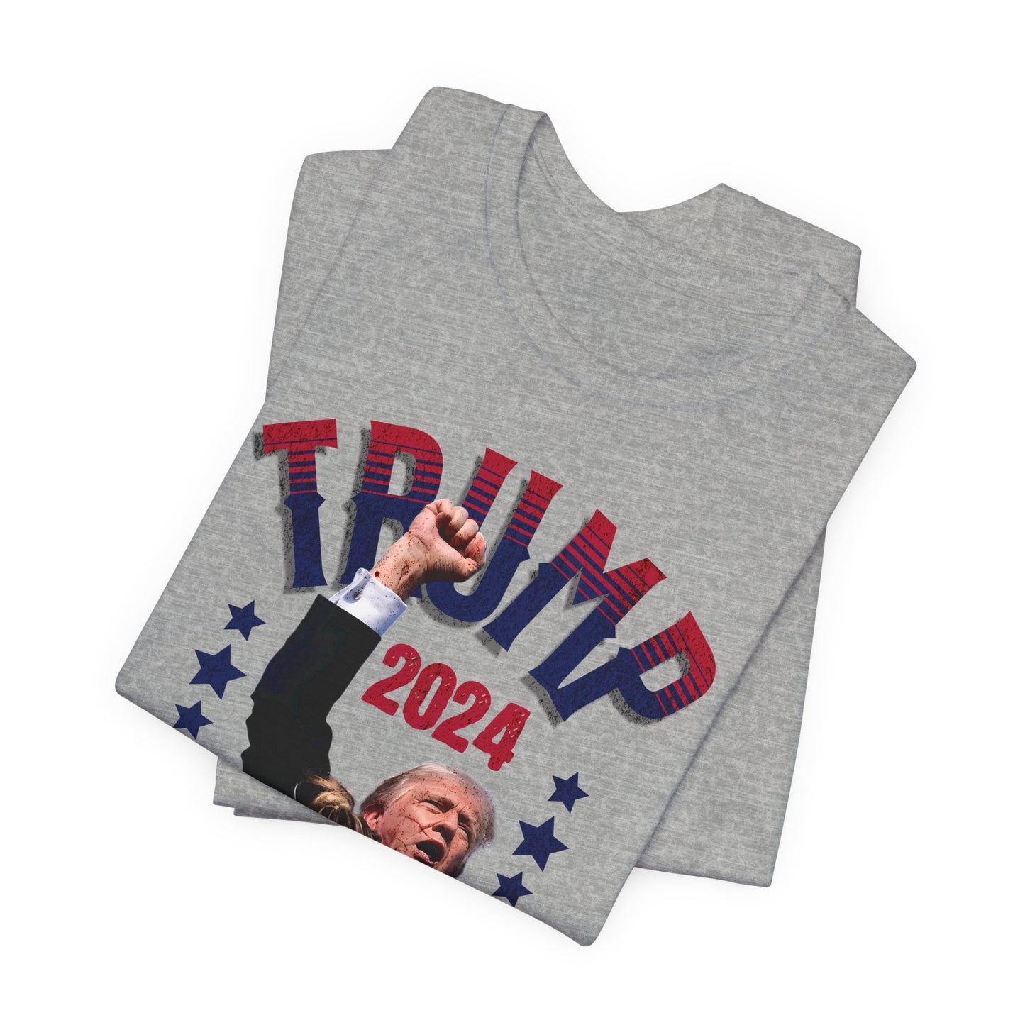 Trump 2024 T-Shirt - Unisex Jersey Short Sleeve Tee, Election Apparel, Election 2024, Trump Apparel, Fight Fight Fight