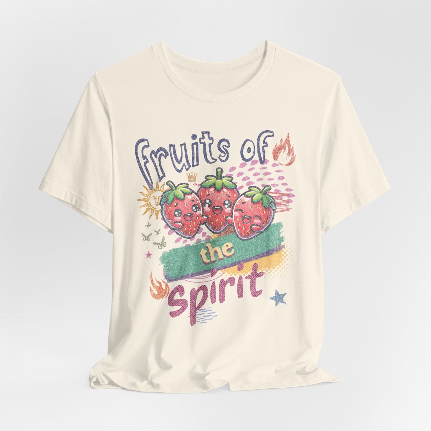 Fruits of the Spirit T-Shirt - Unisex Jersey Short Sleeve Tee, Christian Merch, Christian Streetwear, Fruit of the Spirit, Jesus Apparel
