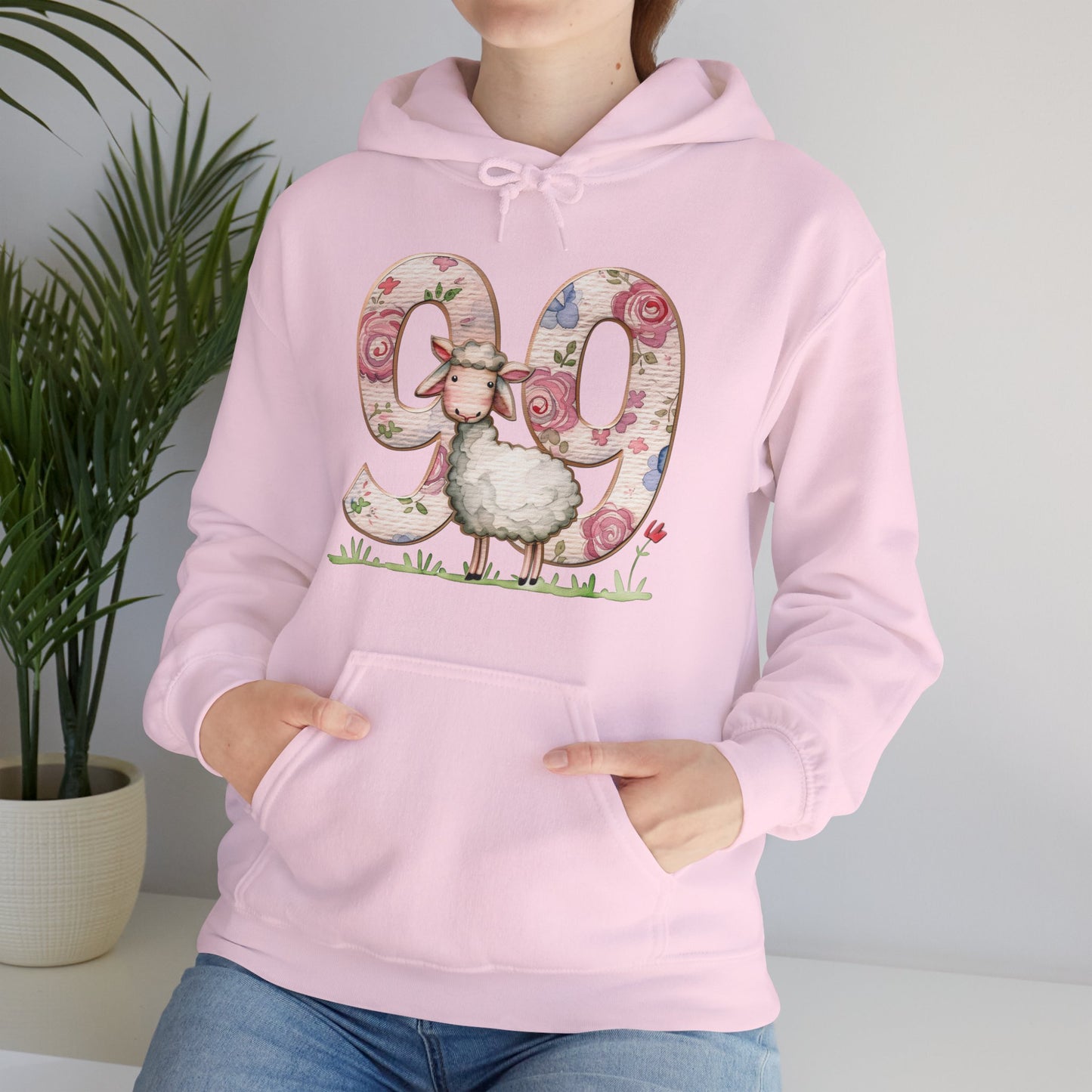 He Leaves the 99 Unisex Heavy Blend™ Hooded Sweatshirt, Christian Merch, Christian Streetwear, Ministry Shirt, Faith Based Shirt, Praise Hoodie