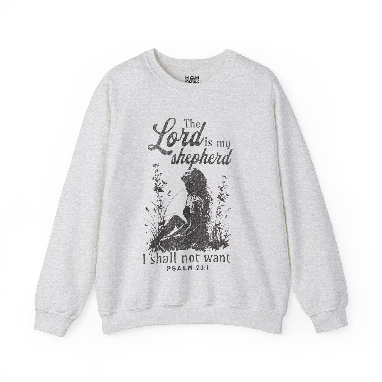 The Lord is my Shepherd Unisex Heavy Blend Crewneck Sweatshirt, Christian Merch, Christian Streetwear, Ministry Shirt, Faith Based Shirt, Jesus Apparel