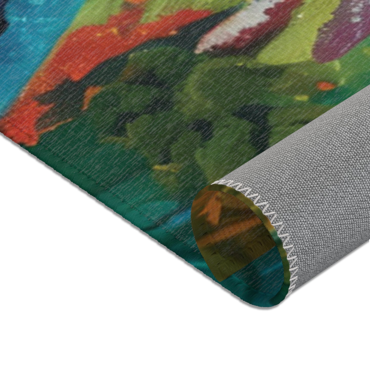 Van Gogh Inspired Area Rug, Funky, Colorful, & Unique Area Rugs, Custom Print Rug or Bathmat, 3 Sizes - 24x36 in, 36x60 in and 48x72 in