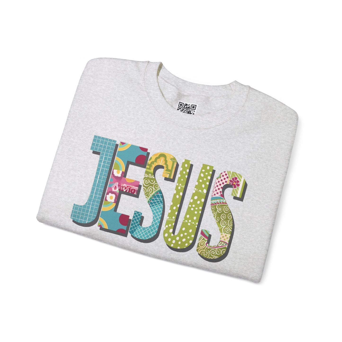 Jesus Unisex Heavy Blend Crewneck Sweatshirt, Christian Merch, Christian Streetwear, Ministry Shirt, Faith Based Shirt, Jesus Apparel
