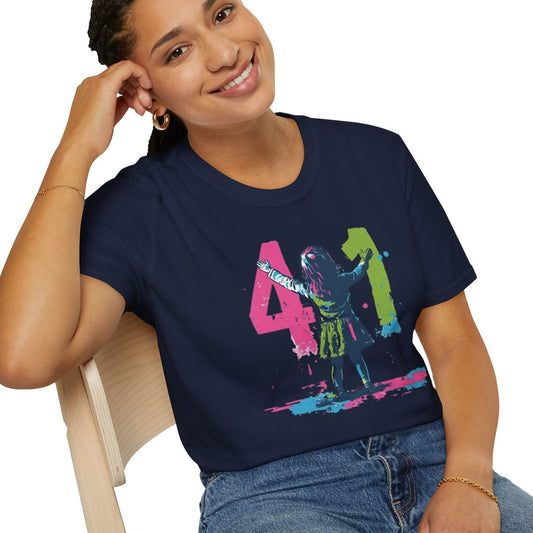 Christian "41" Unisex Softstyle T-Shirt - Christian Streetwear, Jesus Apparel, Religious Clothing, Spiritual Merch, Faith Based Shirt