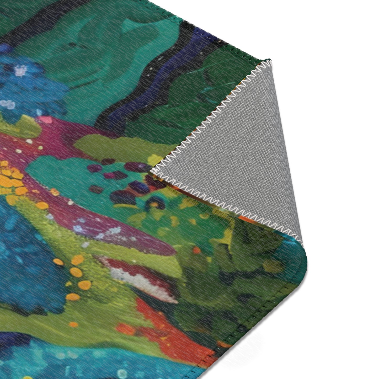 Van Gogh Inspired Area Rug, Funky, Colorful, & Unique Area Rugs, Custom Print Rug or Bathmat, 3 Sizes - 24x36 in, 36x60 in and 48x72 in