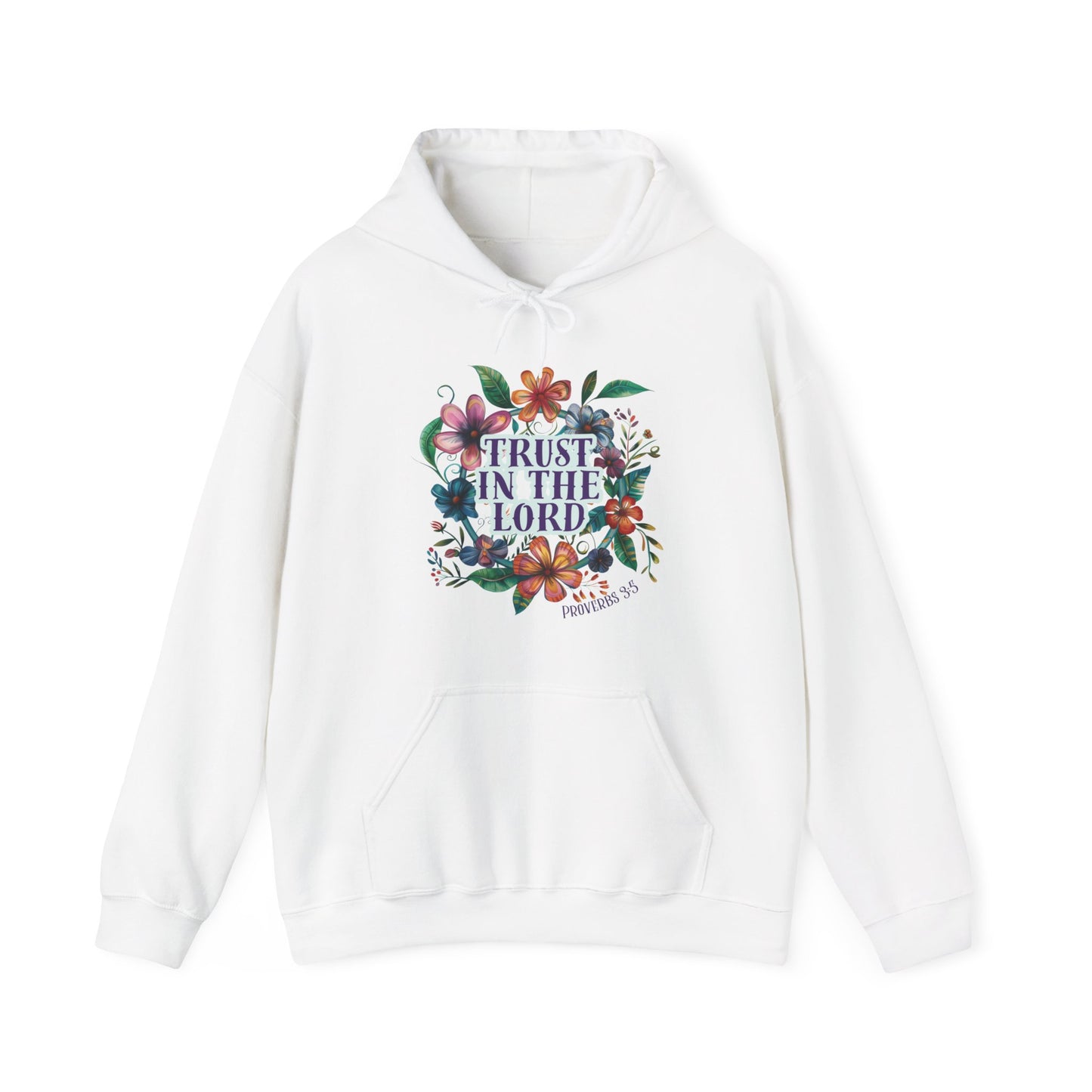 Trust in the Lord Unisex Heavy Blend™ Hooded Sweatshirt, Christian Merch, Christian Streetwear, Ministry Shirt, Faith Based Shirt, Praise Hoodie
