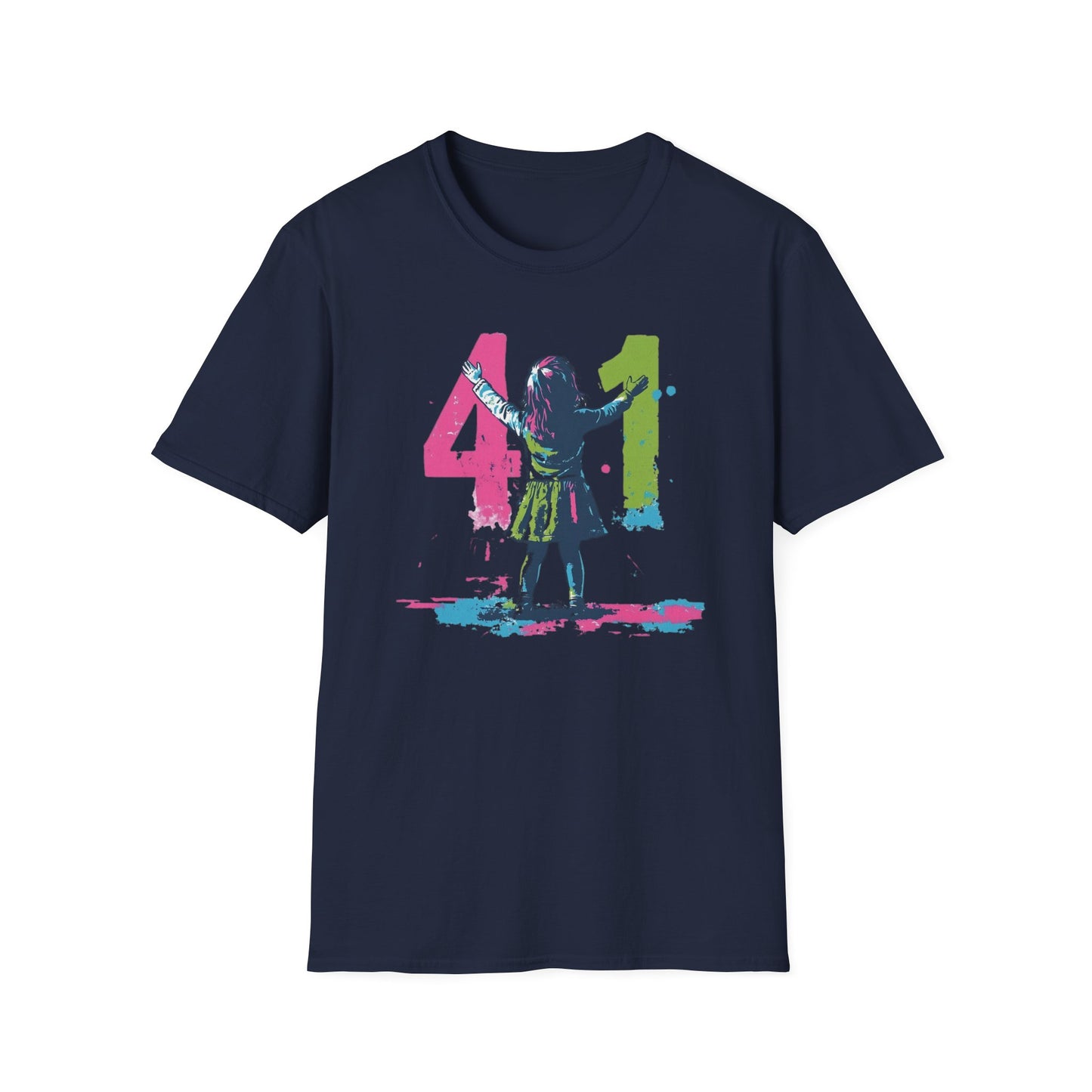 Christian "41" Unisex Softstyle T-Shirt - Christian Streetwear, Jesus Apparel, Religious Clothing, Spiritual Merch, Faith Based Shirt