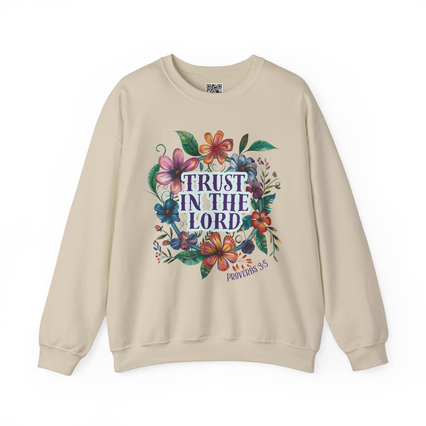 Trust in the Lord Unisex Heavy Blend Crewneck Sweatshirt, Christian Merch, Christian Streetwear, Ministry Shirt, Faith Based Shirt, Jesus Apparel