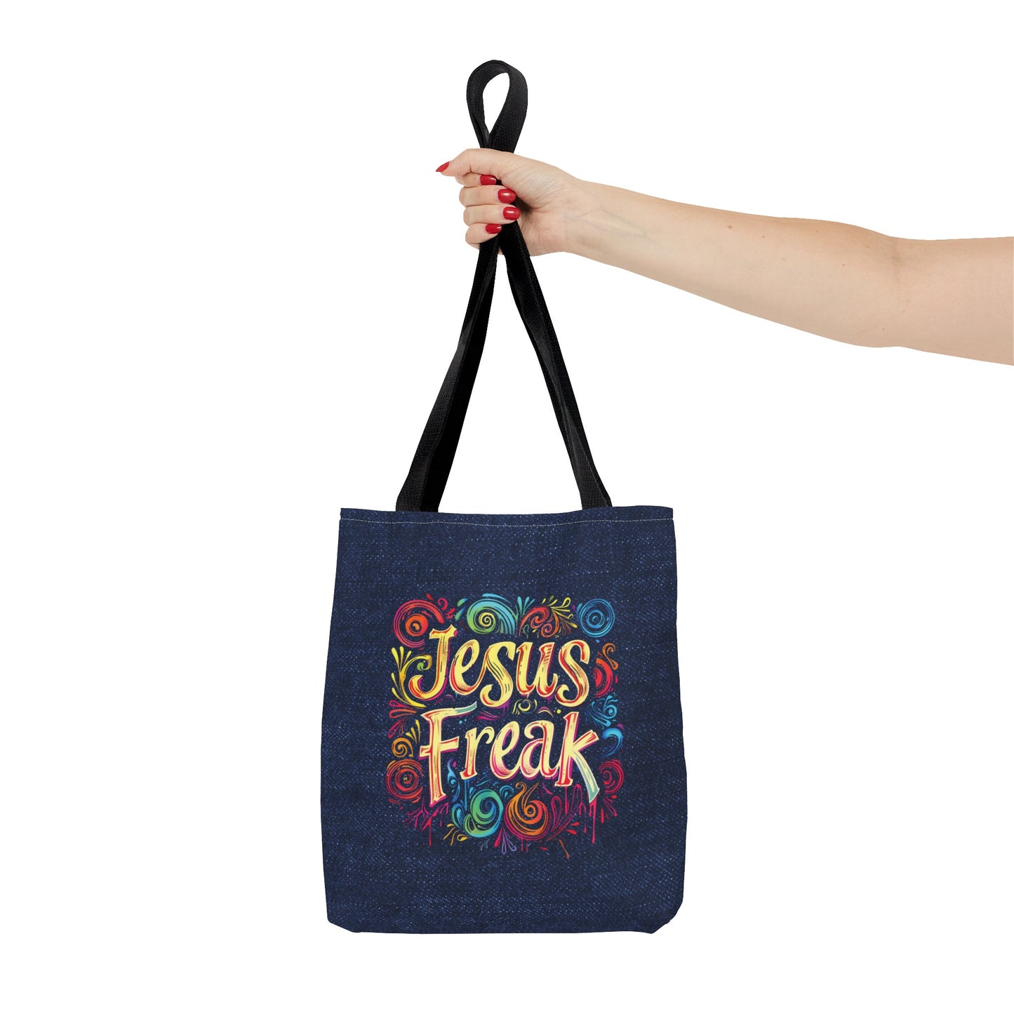 Jesus Freak Tote Bag, Christian Merch, The Way the Truth the Life, Travel Bag, Bible Bag, , Book Bag, Getaway Bag, Secret Santa Gift, Gift for Church People