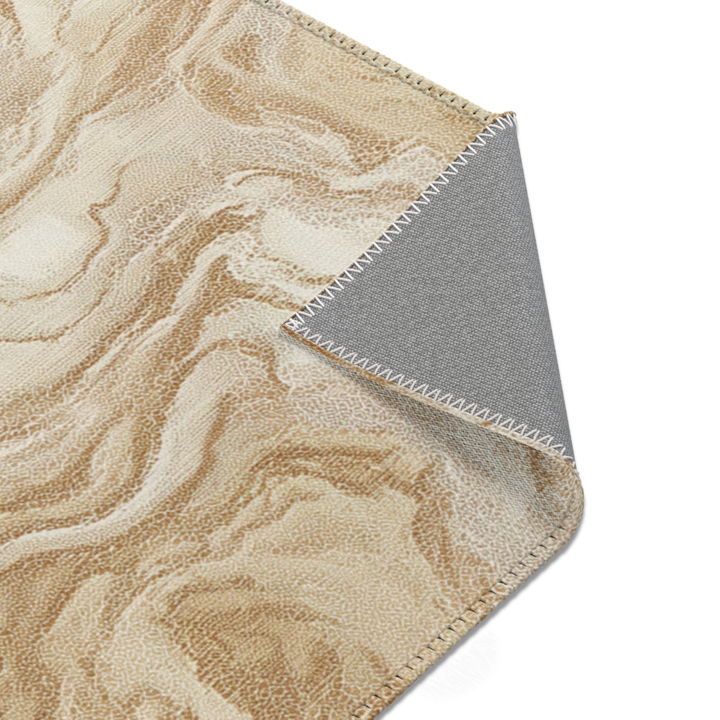 Modern Boho Area Rug, Funky, Off White, & Unique Area Rugs, Custom Print Rug or Bathmat, 3 Sizes - 24x36 in, 36x60 in and 48x72 in
