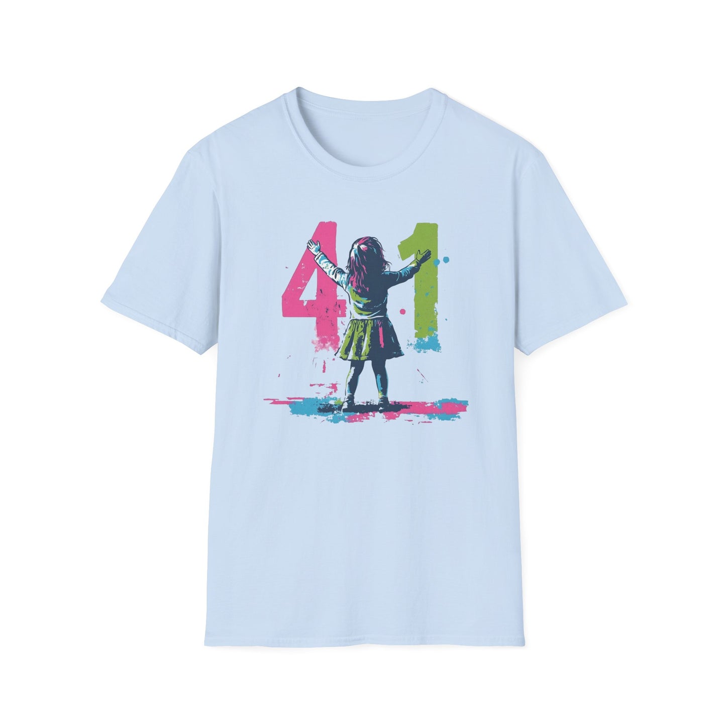 Christian "41" Unisex Softstyle T-Shirt - Christian Streetwear, Jesus Apparel, Religious Clothing, Spiritual Merch, Faith Based Shirt