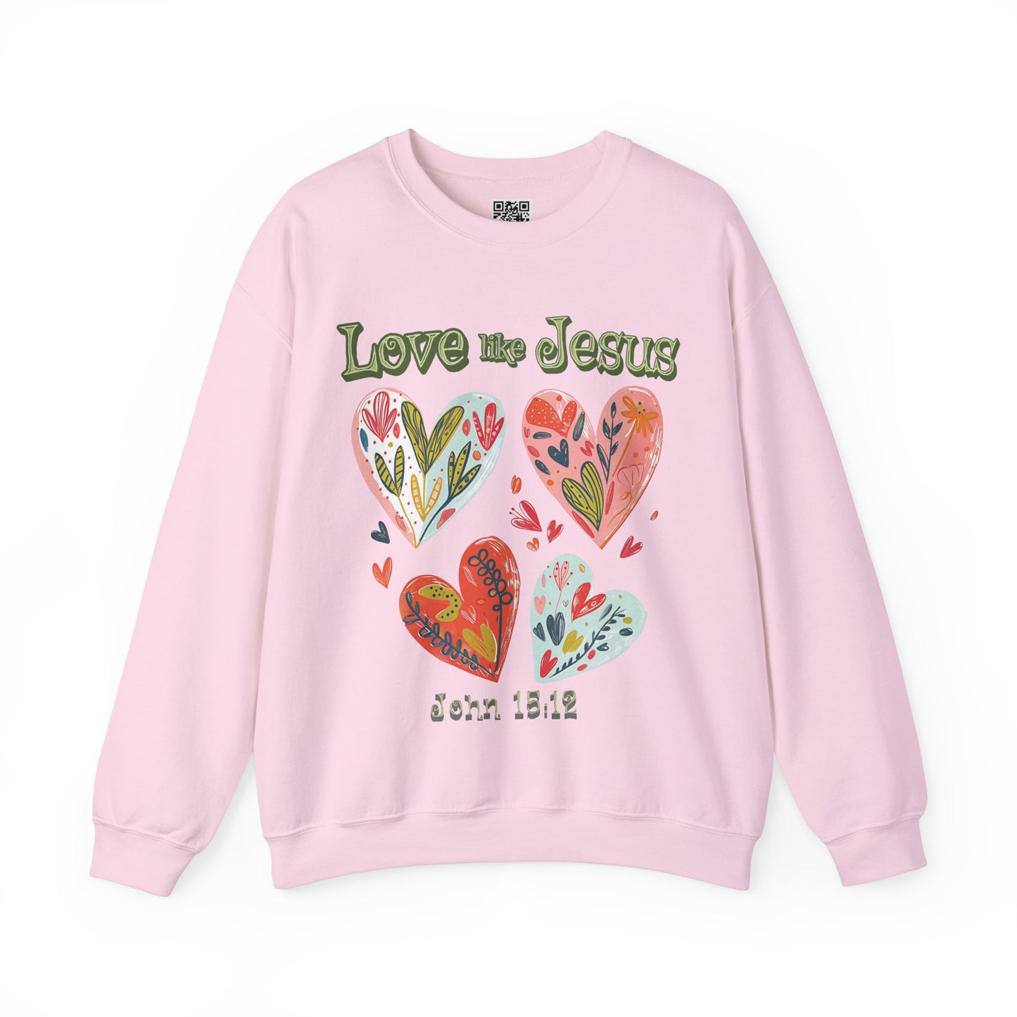 Love like Jesus Unisex Heavy Blend Crewneck Sweatshirt, Christian Merch, Christian Streetwear, Ministry Shirt, Faith Based Shirt, Jesus Apparel