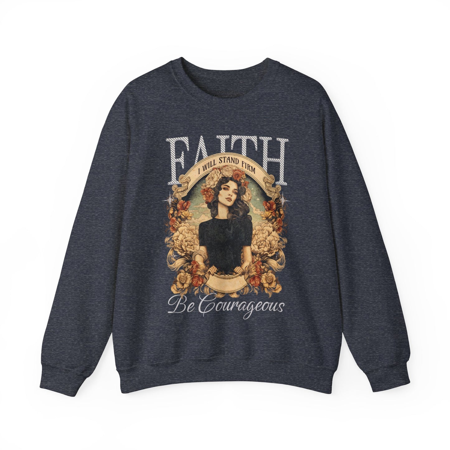 Be Courageous Sweatshirt, Unisex Heavy Blend Crewneck, Jesus is the Reason, Jesus is King, Christian Merch, Glory to God