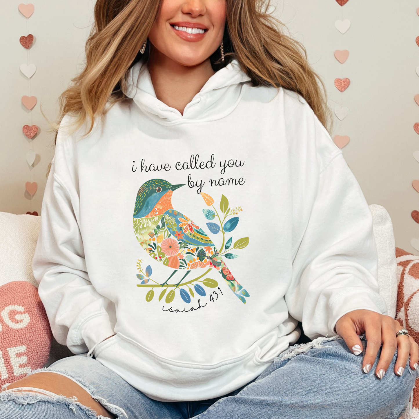 I Have Called you by Name Unisex Heavy Blend™ Hooded Sweatshirt, Christian Merch, Christian Streetwear, Ministry Shirt, Faith Based Shirt, Praise Hoodie