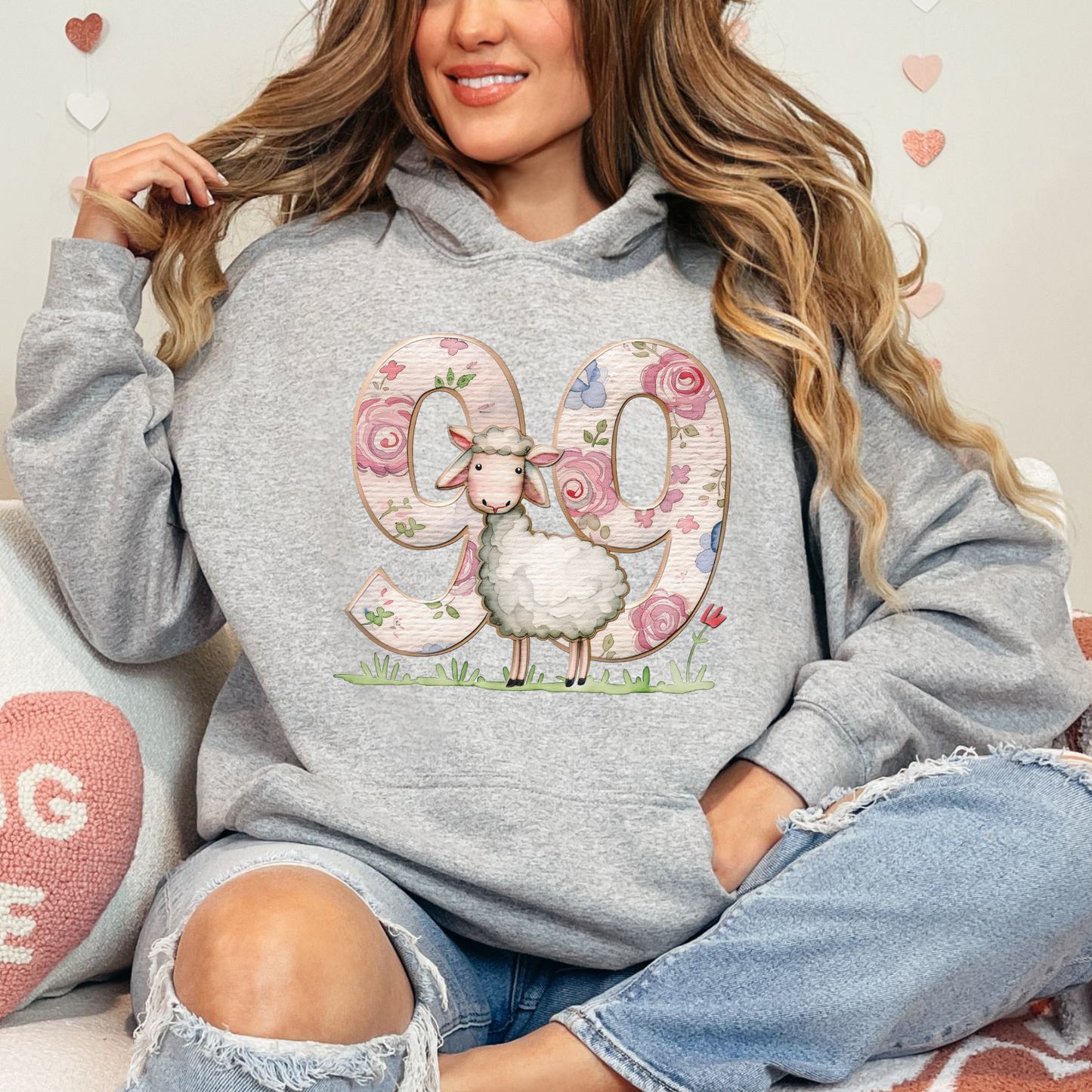 He Leaves the 99 Unisex Heavy Blend™ Hooded Sweatshirt, Christian Merch, Christian Streetwear, Ministry Shirt, Faith Based Shirt, Praise Hoodie