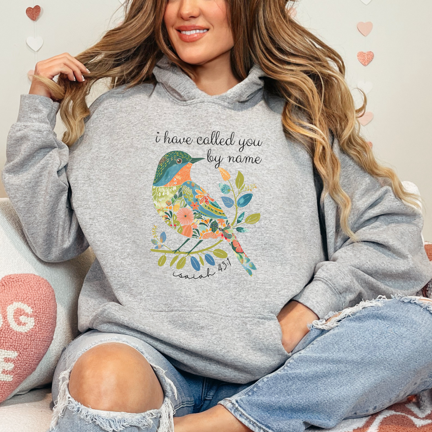 I Have Called you by Name Unisex Heavy Blend™ Hooded Sweatshirt, Christian Merch, Christian Streetwear, Ministry Shirt, Faith Based Shirt, Praise Hoodie
