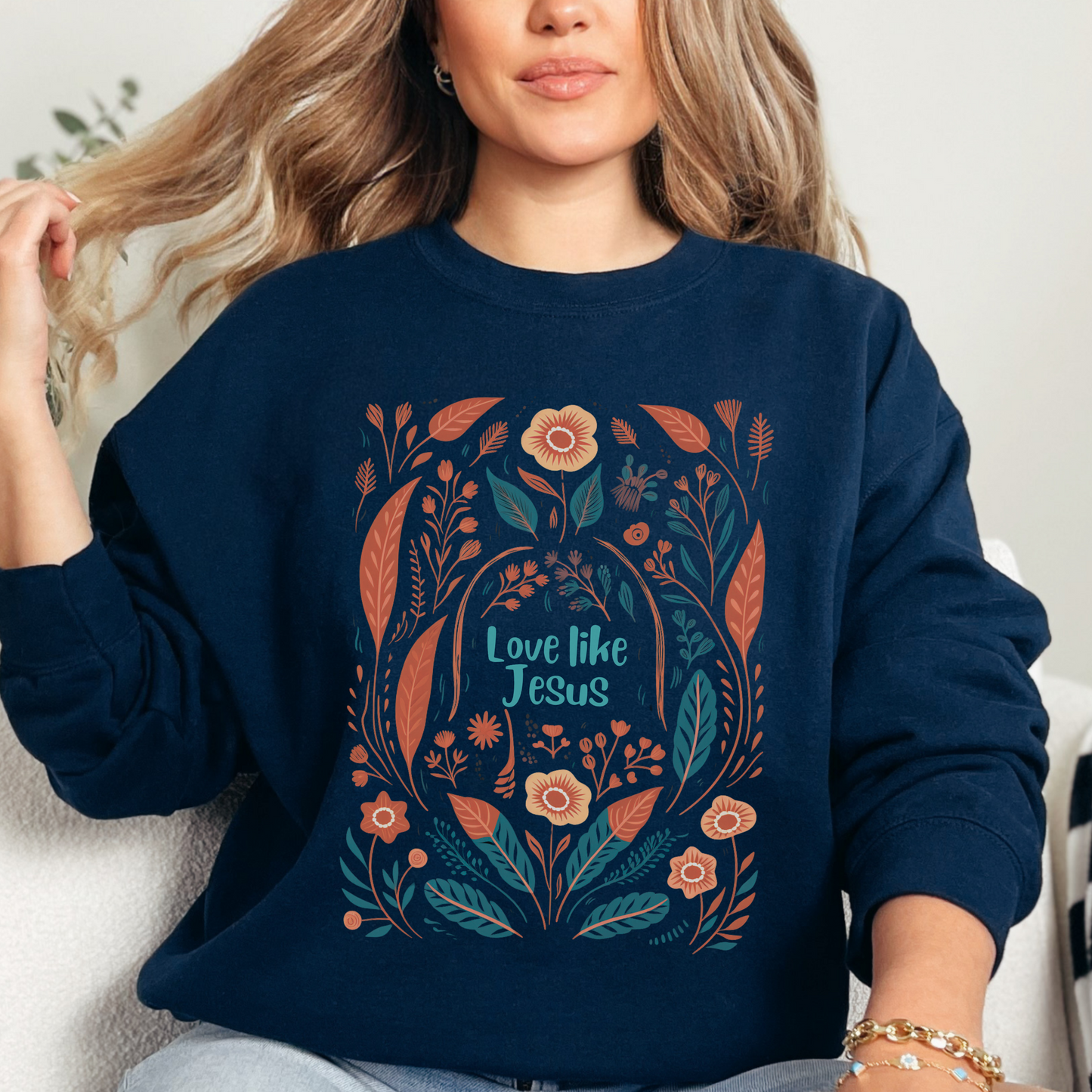 Love Like Jesus Sweatshirt, Unisex Heavy Blend™ Crewneck, Christian Apparel, Biblical Clothing, Inspirational Apparel, Jesus Shirt