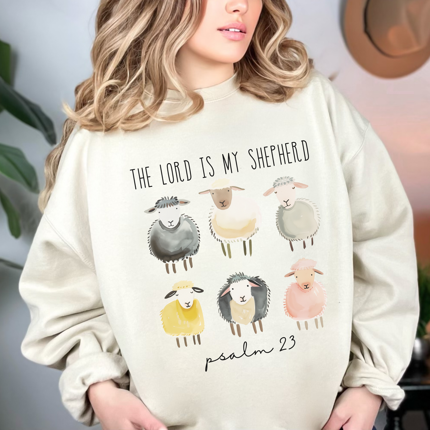 The Lord is my Shepherd Unisex Heavy Blend Crewneck Sweatshirt, Christian Merch, Christian Streetwear, Ministry Shirt, Faith Based Shirt, Jesus Apparel