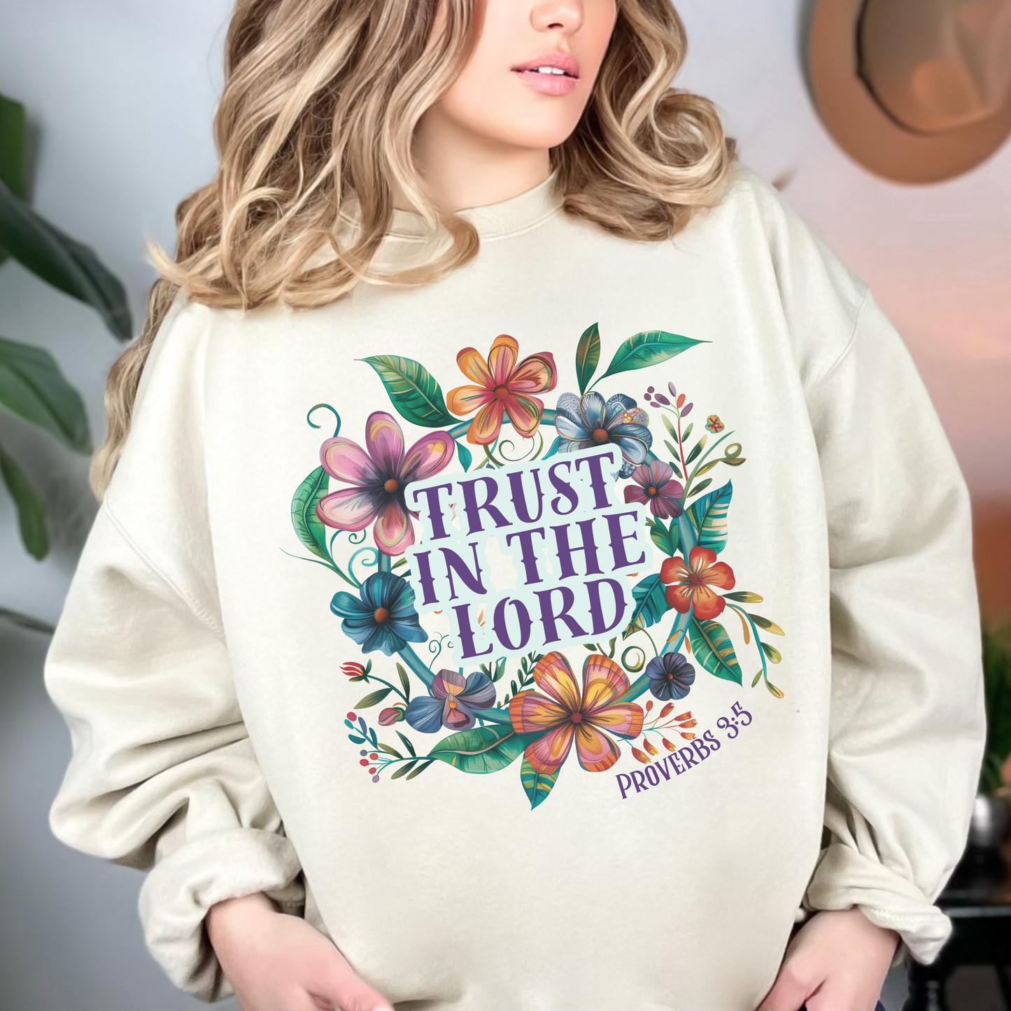 Trust in the Lord Unisex Heavy Blend Crewneck Sweatshirt, Christian Merch, Christian Streetwear, Ministry Shirt, Faith Based Shirt, Jesus Apparel