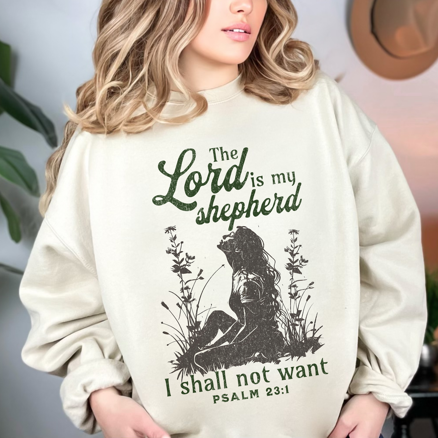The Lord is my Shepherd Unisex Heavy Blend Crewneck Sweatshirt, Christian Merch, Christian Streetwear, Ministry Shirt, Faith Based Shirt, Jesus Apparel