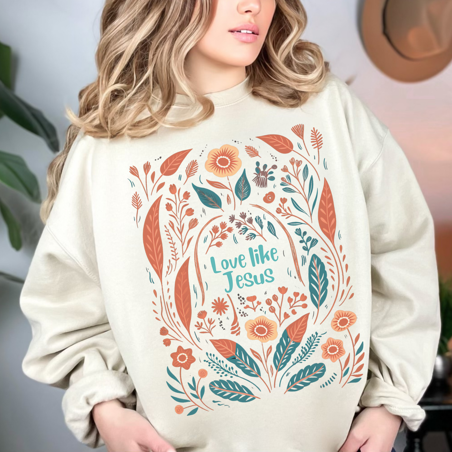 Love Like Jesus Sweatshirt, Unisex Heavy Blend™ Crewneck, Christian Apparel, Biblical Clothing, Inspirational Apparel, Jesus Shirt