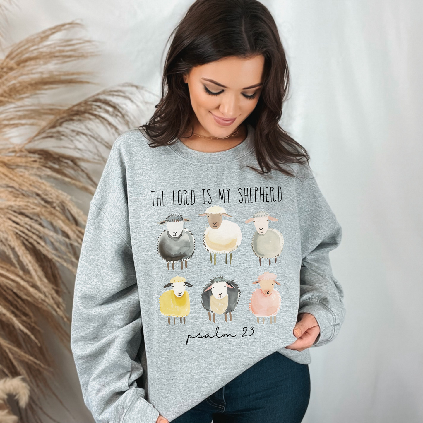 The Lord is my Shepherd Unisex Heavy Blend Crewneck Sweatshirt, Christian Merch, Christian Streetwear, Ministry Shirt, Faith Based Shirt, Jesus Apparel