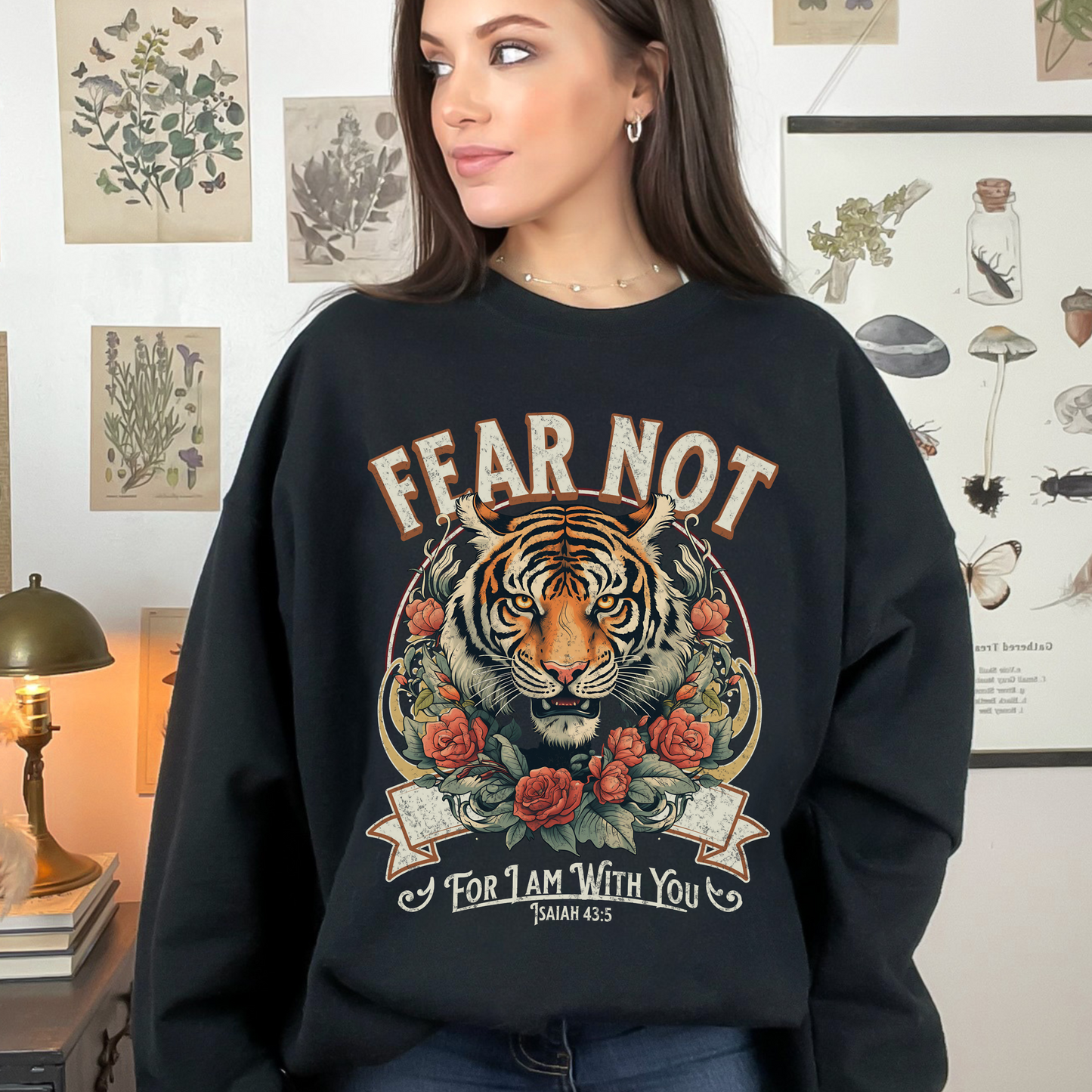 Fear Not for I Am With You Sweatshirt, Unisex Heavy Blend Crewneck, Jesus is the Reason, Jesus is King, Christian Merch, Glory to God