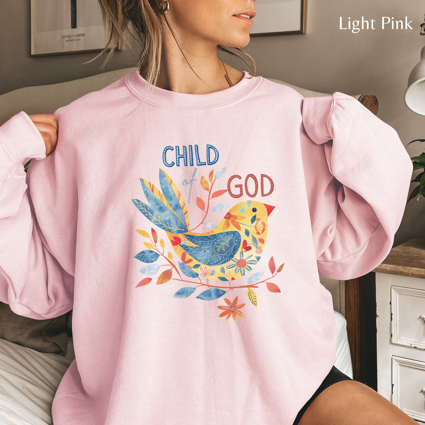 Child of God Unisex Heavy Blend Crewneck Sweatshirt, Christian Merch, Christian Streetwear, Ministry Shirt, Faith Based Shirt, Jesus Apparel