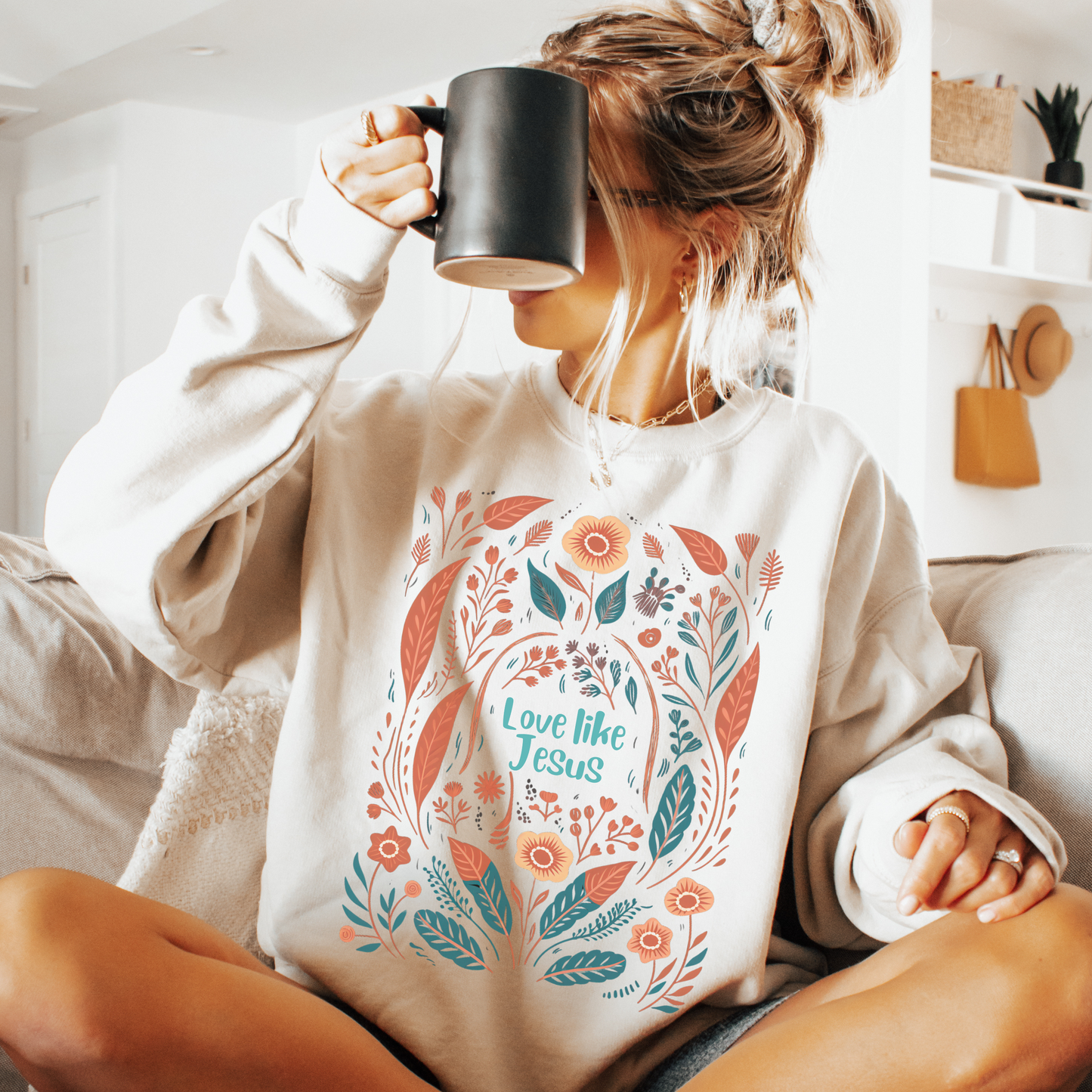 Love Like Jesus Sweatshirt, Unisex Heavy Blend™ Crewneck, Christian Apparel, Biblical Clothing, Inspirational Apparel, Jesus Shirt