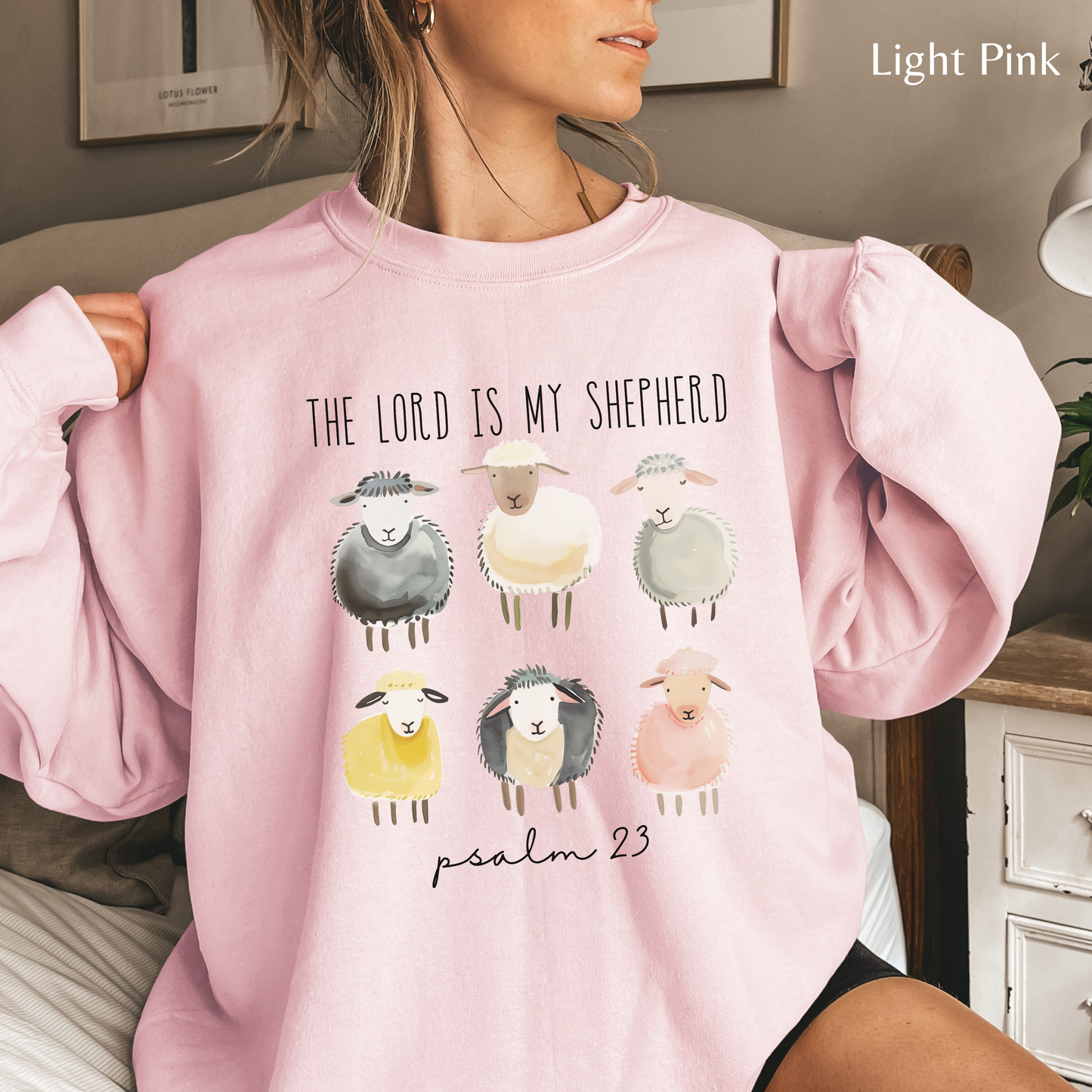 The Lord is my Shepherd Unisex Heavy Blend Crewneck Sweatshirt, Christian Merch, Christian Streetwear, Ministry Shirt, Faith Based Shirt, Jesus Apparel