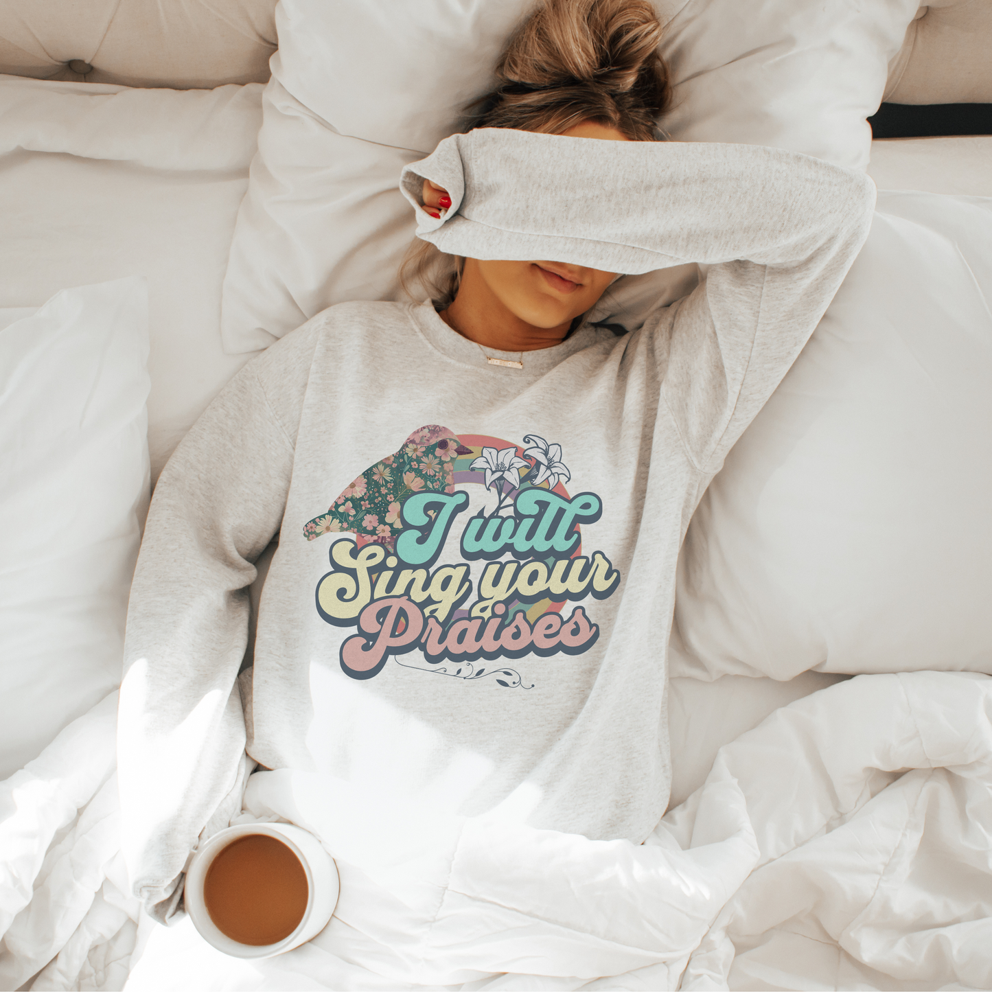 I Will Sing Your Praises Unisex Heavy Blend Crewneck Sweatshirt, Christian Merch, Christian Streetwear, Ministry Shirt, Faith Based Shirt, Jesus Apparel