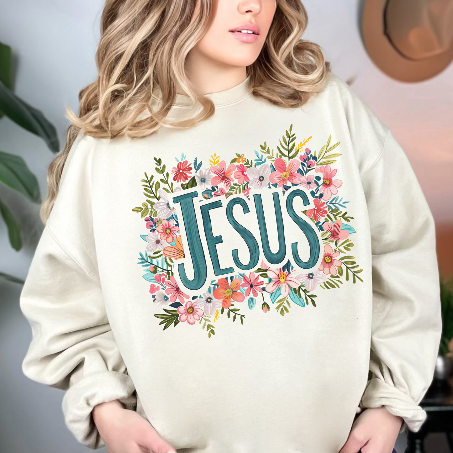 Jesus Unisex Heavy Blend Crewneck Sweatshirt, Christian Merch, Christian Streetwear, Ministry Shirt, Faith Based Shirt, Jesus Apparel