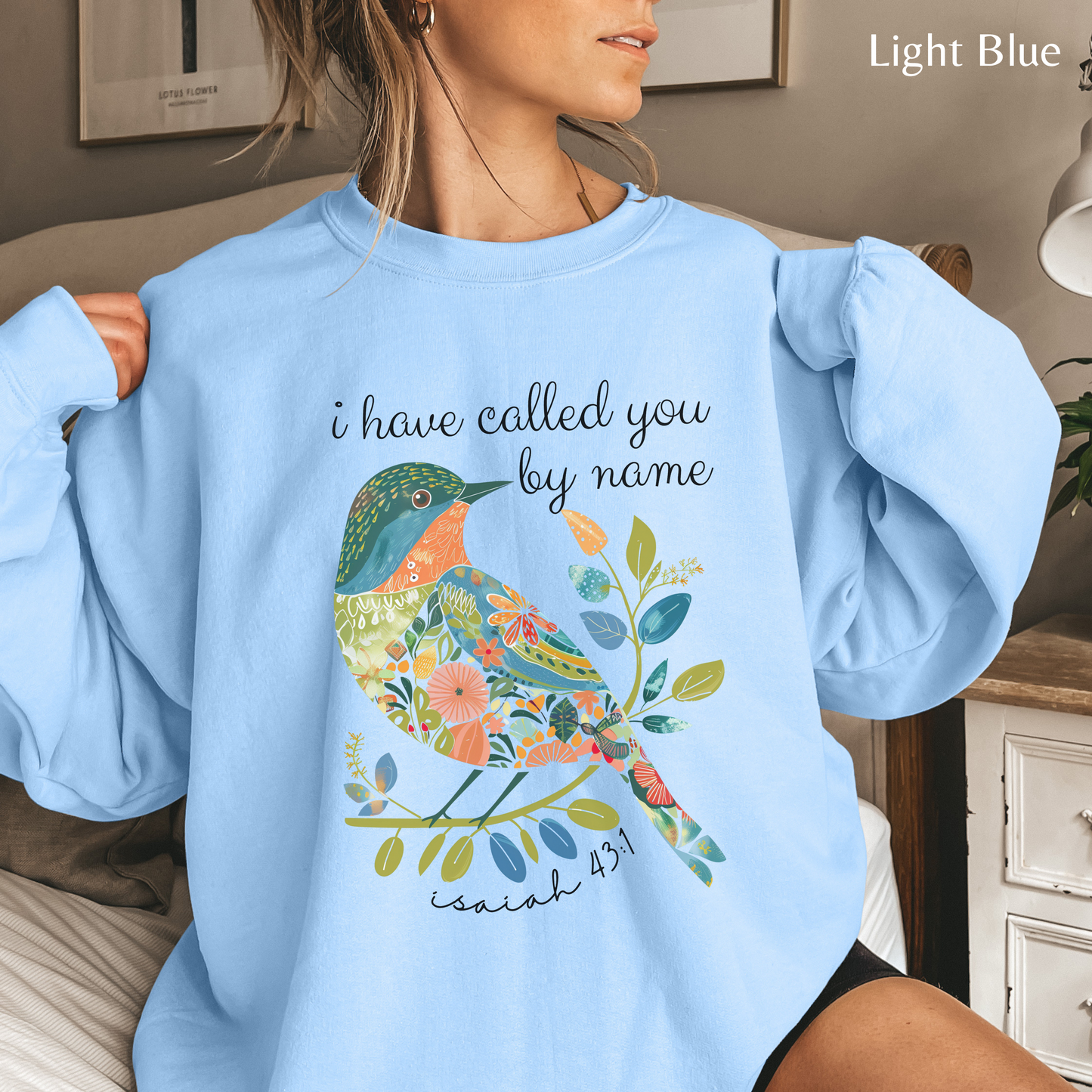 I Have Called You by Name Unisex Heavy Blend Crewneck Sweatshirt, Christian Merch, Christian Streetwear, Ministry Shirt, Faith Based Shirt, Jesus Apparel