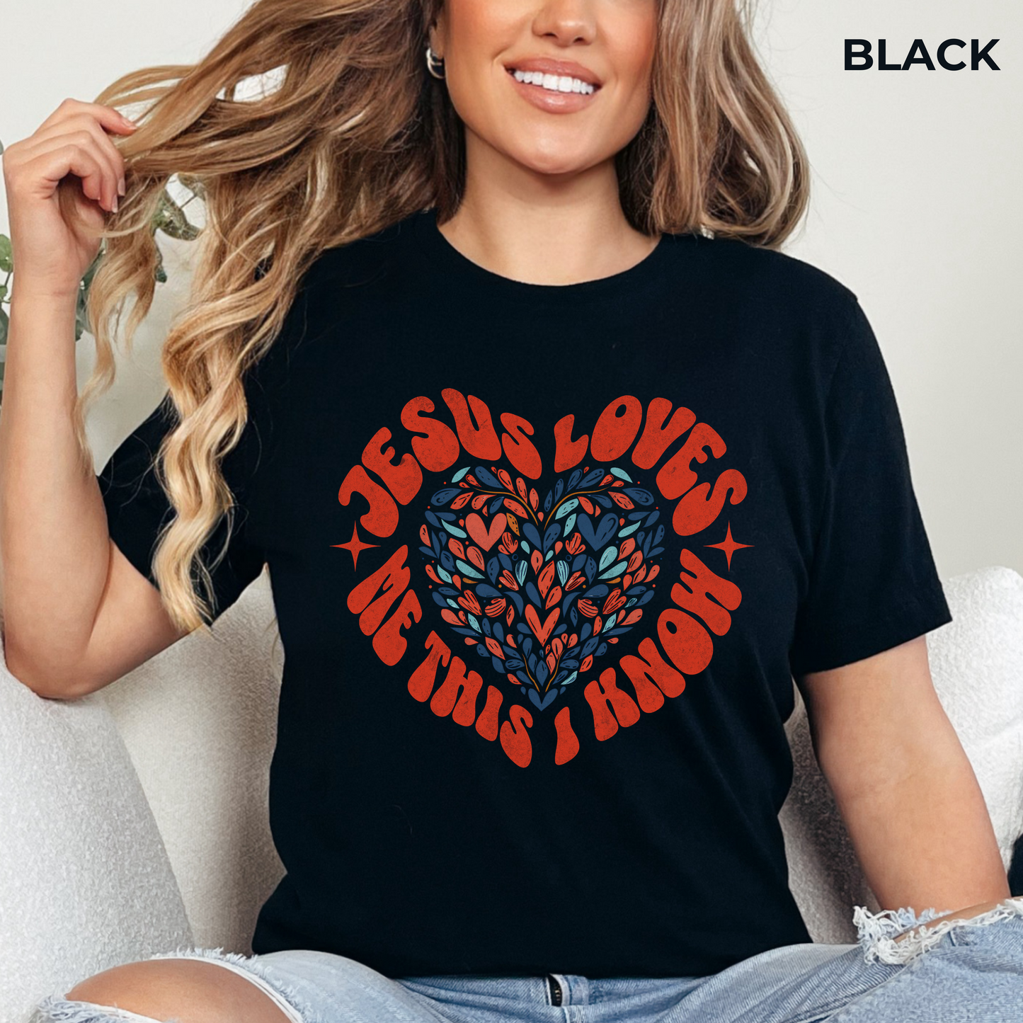 Jesus Loves Me This I Know Unisex Jersey Short Sleeve Tee, Christian Merch, Jesus Loves You, Faith Based Shirt, Christian Apparel, Jesus Apparel