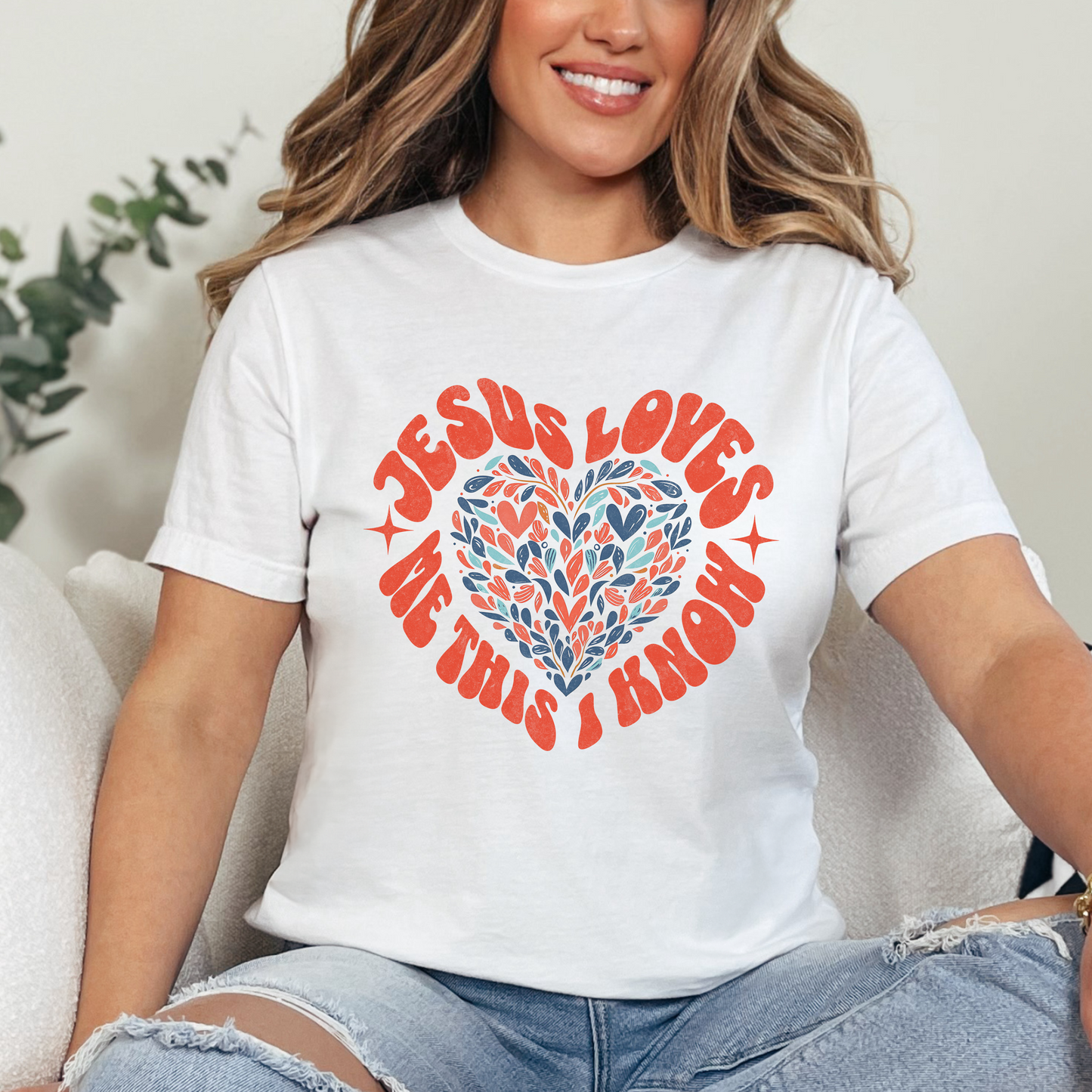 Jesus Loves Me This I Know Unisex Jersey Short Sleeve Tee, Christian Merch, Jesus Loves You, Faith Based Shirt, Christian Apparel, Jesus Apparel