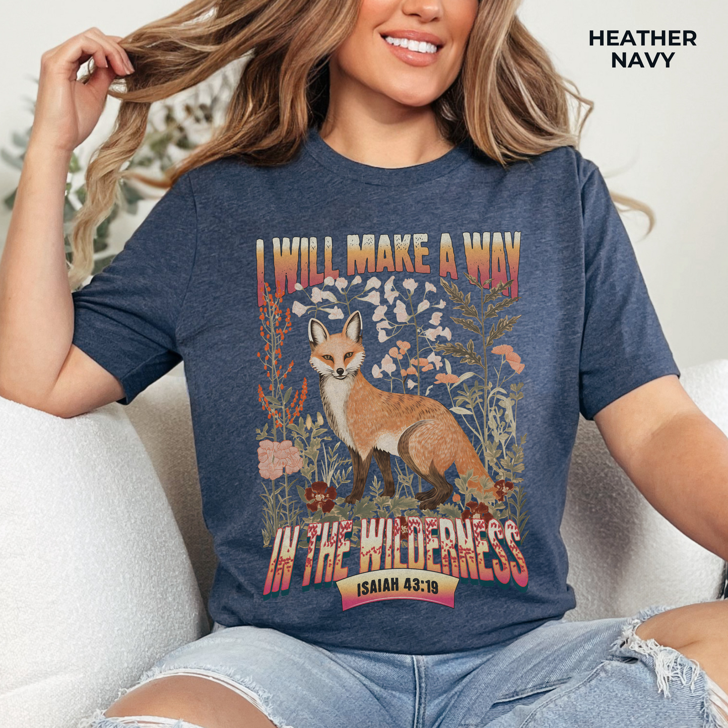 I Will Make a Way in the Wilderness T-shirt - Unisex Jersey Short Sleeve Tee, Christian Merch, Christian Streetwear, Faith Based Shirt, Christian Apparel, Christian Shirts