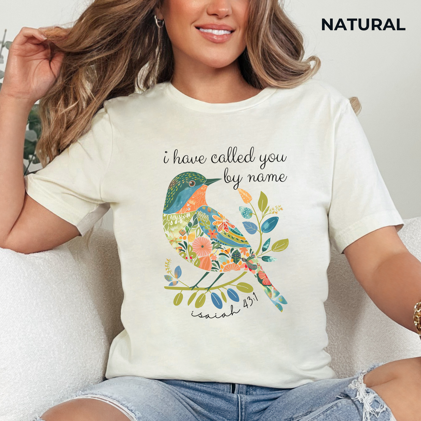 I Have Called You by Name Unisex Jersey Short Sleeve Tee, Christian Merch, Jesus Loves You, Faith Based Shirt, Christian Apparel, Jesus Apparel