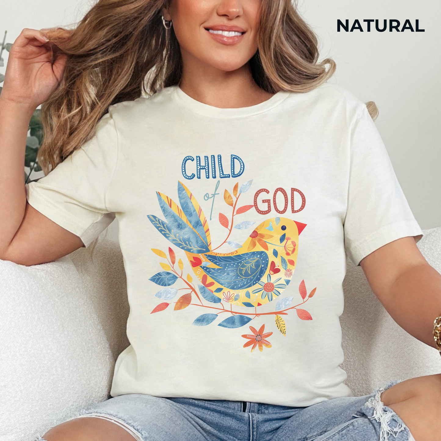 Child of God Unisex Jersey Short Sleeve Tee, Christian Merch, Jesus Loves You, Faith Based Shirt, Christian Apparel, Jesus Apparel