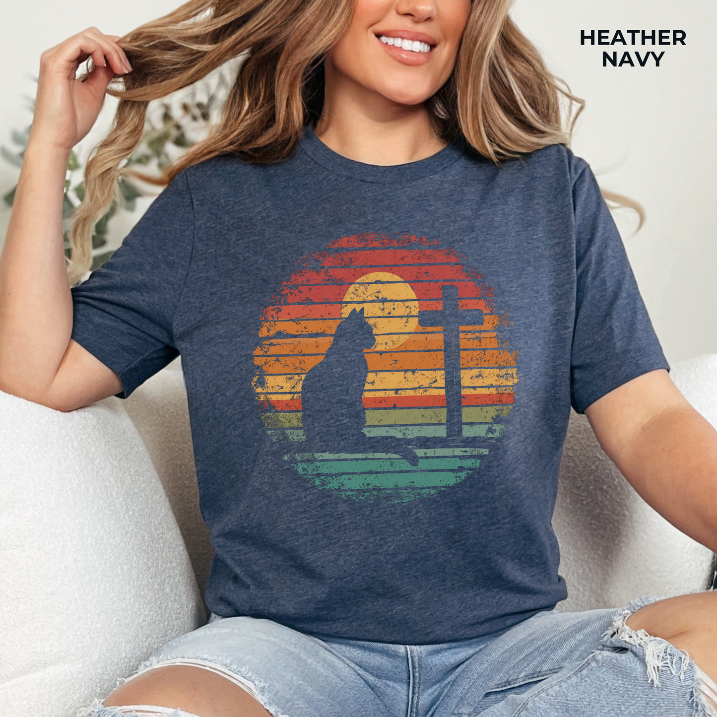 Cats and Jesus T-shirt - Unisex Jersey Short Sleeve Tee, Christian Merch, Christian Streetwear, Faith Based Shirt, Christian Apparel, Christian Shirts