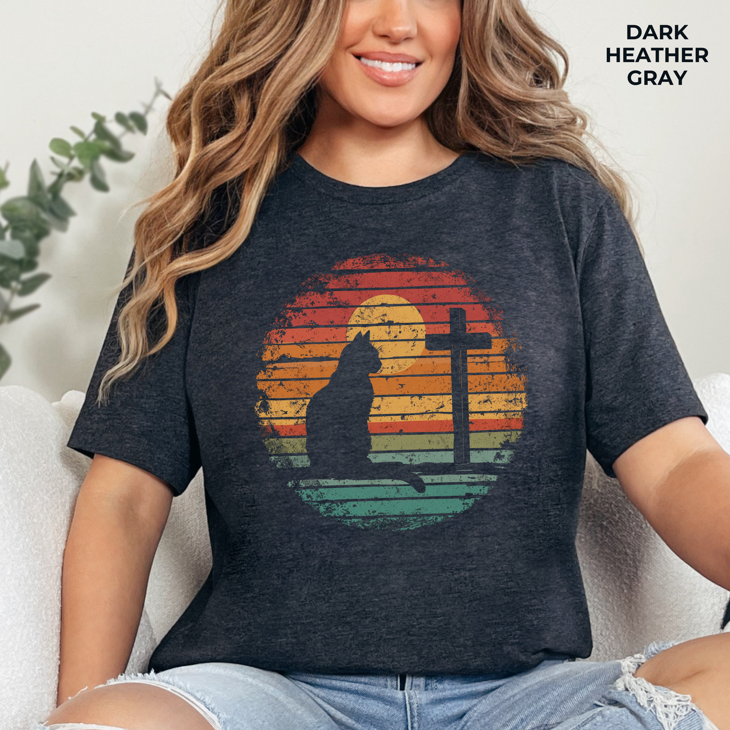 Cats and Jesus T-shirt - Unisex Jersey Short Sleeve Tee, Christian Merch, Christian Streetwear, Faith Based Shirt, Christian Apparel, Christian Shirts