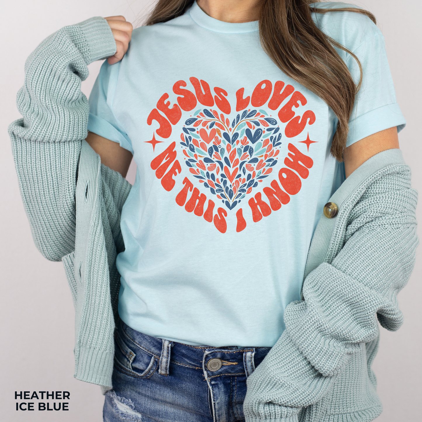 Jesus Loves Me This I Know Unisex Jersey Short Sleeve Tee, Christian Merch, Jesus Loves You, Faith Based Shirt, Christian Apparel, Jesus Apparel