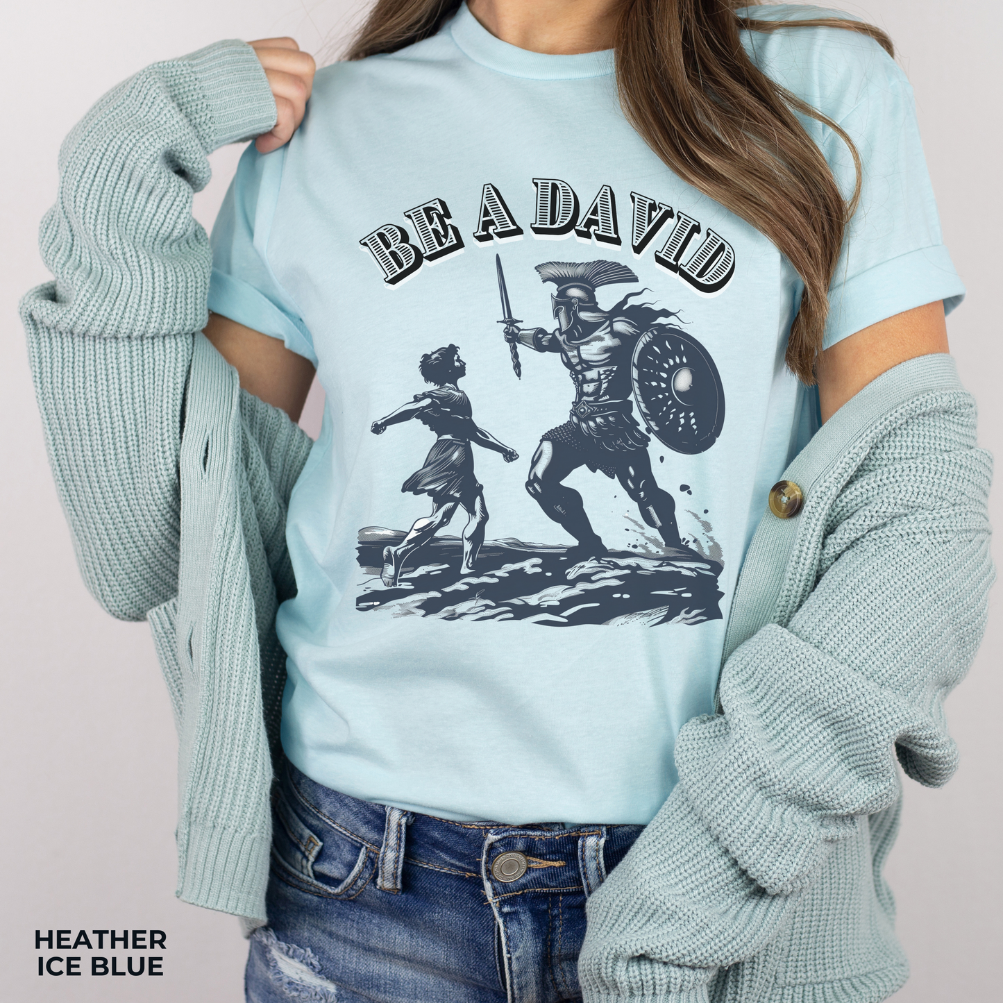 Be a David Unisex Jersey Short Sleeve Tee, Christian Merch, Jesus Loves You, Faith Based Shirt, Christian Apparel, Jesus Apparel