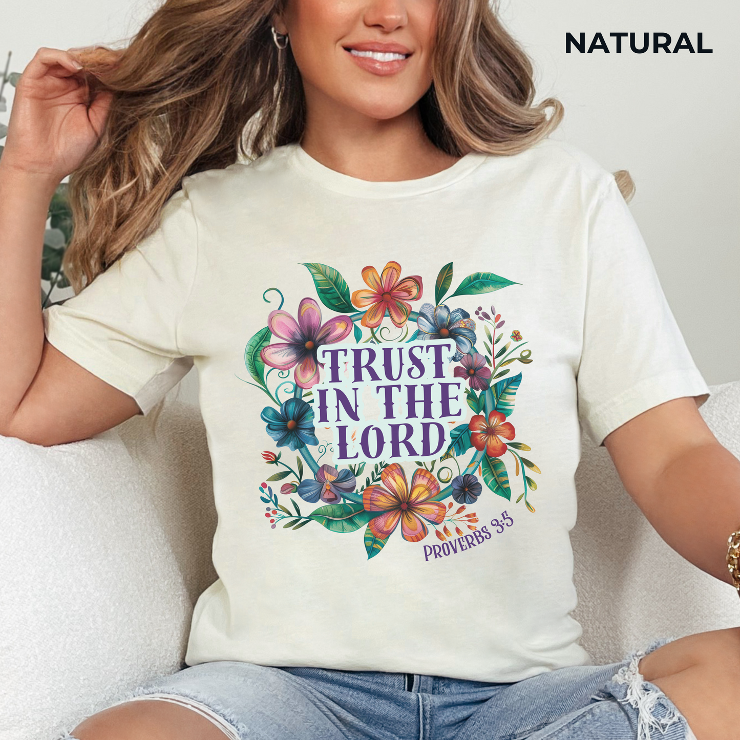 Trust in the Lord Unisex Jersey Short Sleeve Tee, Christian Merch, Jesus Loves You, Faith Based Shirt, Christian Apparel, Jesus Apparel