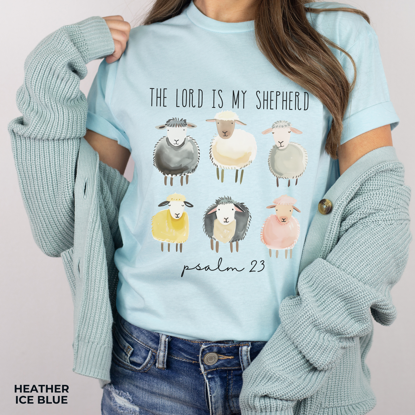 The Lord is My Shepherd Unisex Jersey Short Sleeve Tee, Christian Merch, Jesus Loves You, Faith Based Shirt, Christian Apparel, Jesus Apparel