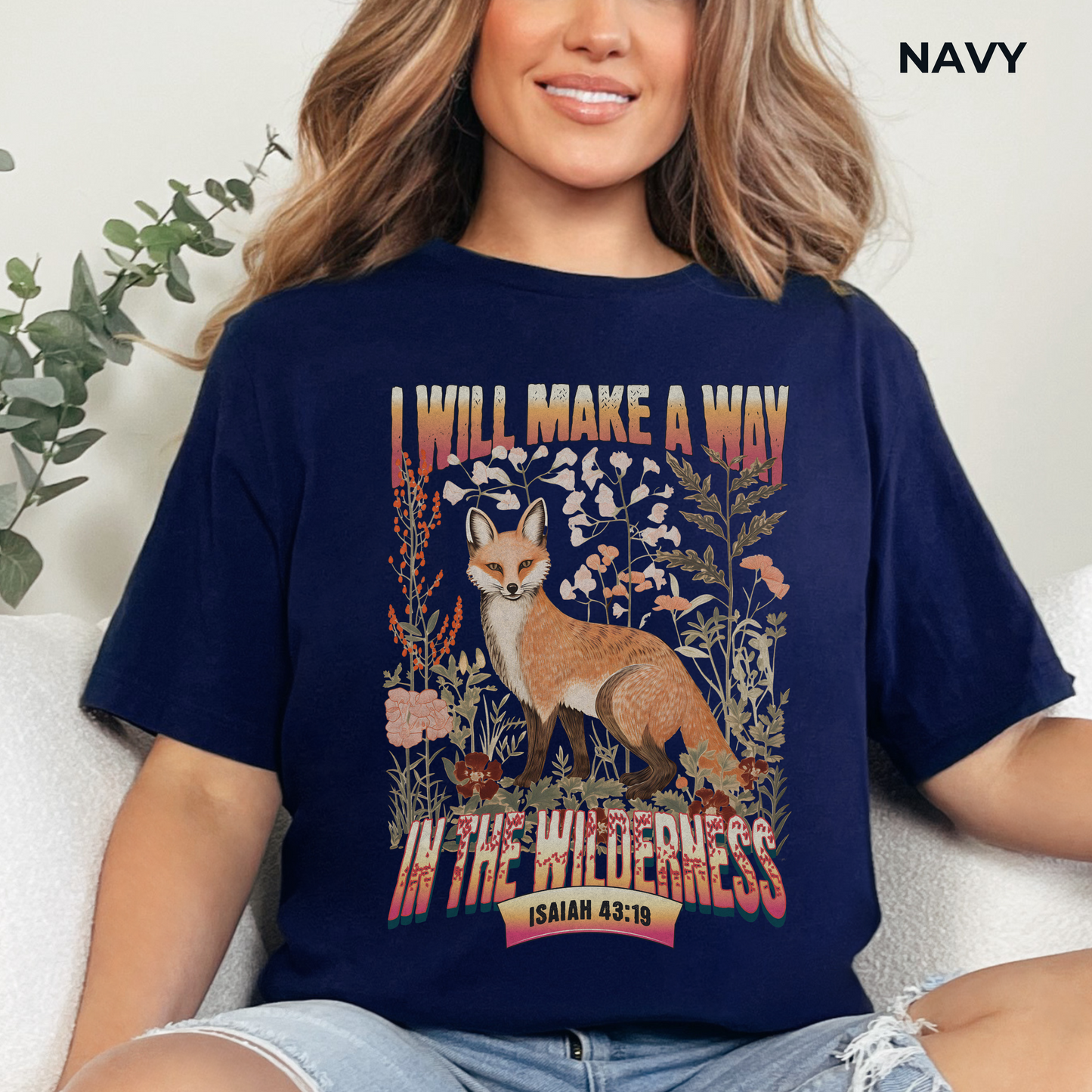 I Will Make a Way in the Wilderness T-shirt - Unisex Jersey Short Sleeve Tee, Christian Merch, Christian Streetwear, Faith Based Shirt, Christian Apparel, Christian Shirts
