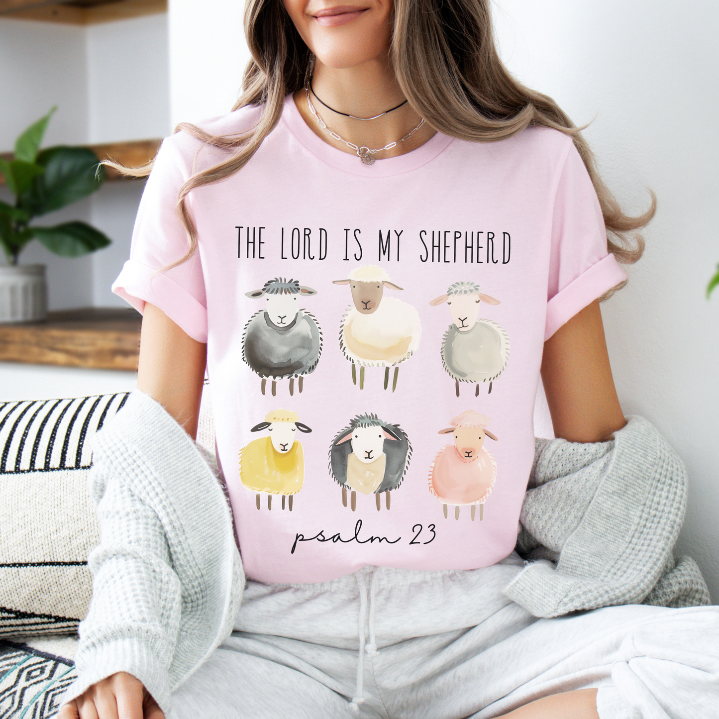 The Lord is My Shepherd Unisex Jersey Short Sleeve Tee, Christian Merch, Jesus Loves You, Faith Based Shirt, Christian Apparel, Jesus Apparel