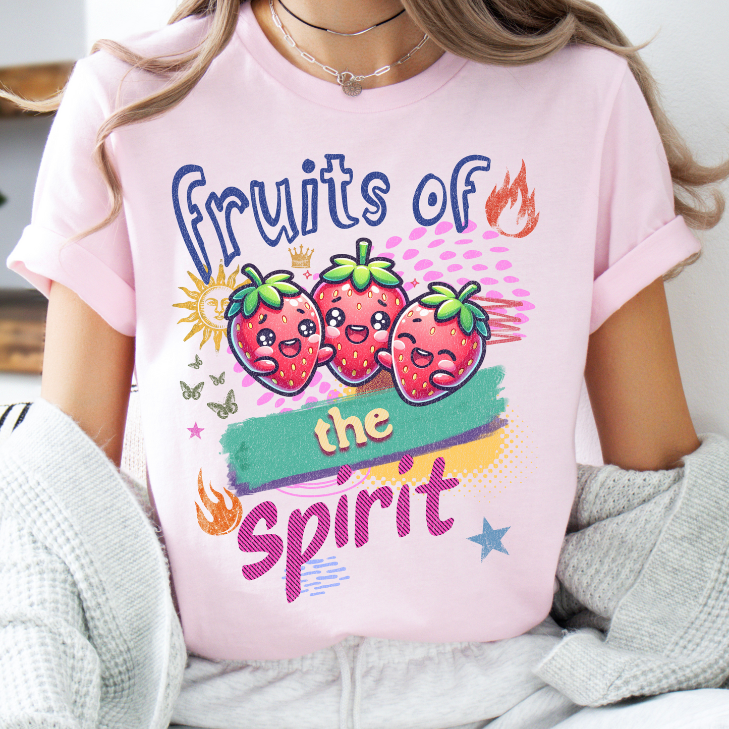 Fruits of the Spirit T-Shirt - Unisex Jersey Short Sleeve Tee, Christian Merch, Christian Streetwear, Fruit of the Spirit, Jesus Apparel
