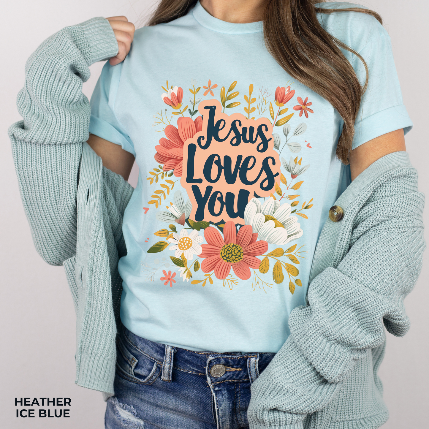 Jesus Loves You T-Shirt - Unisex Jersey Short Sleeve Tee, Christian Apparel, Religious Clothing, Scriptural Tee, Inspirational T-Shirts, Christian Merch