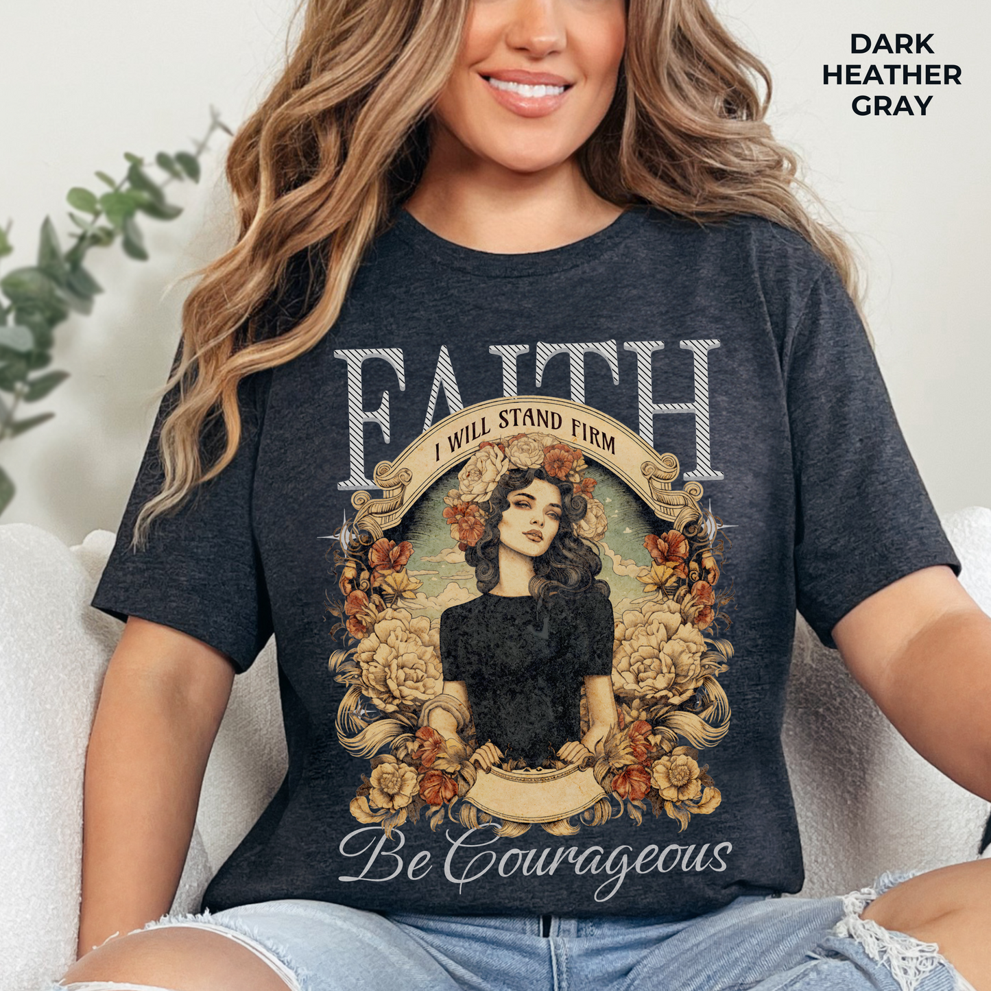 Be Courageous T-Shirt - Unisex Jersey Short Sleeve Tee, Christian Merch, Christian Streetwear, Faith Based Shirt, Jesus Apparel